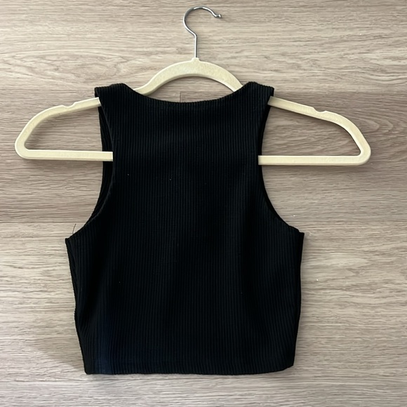 Black Zara Tank Crop Top - Picture 2 of 3